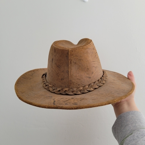 Hershel Hat Co Brown Leather Hat - Picture 6 of 9